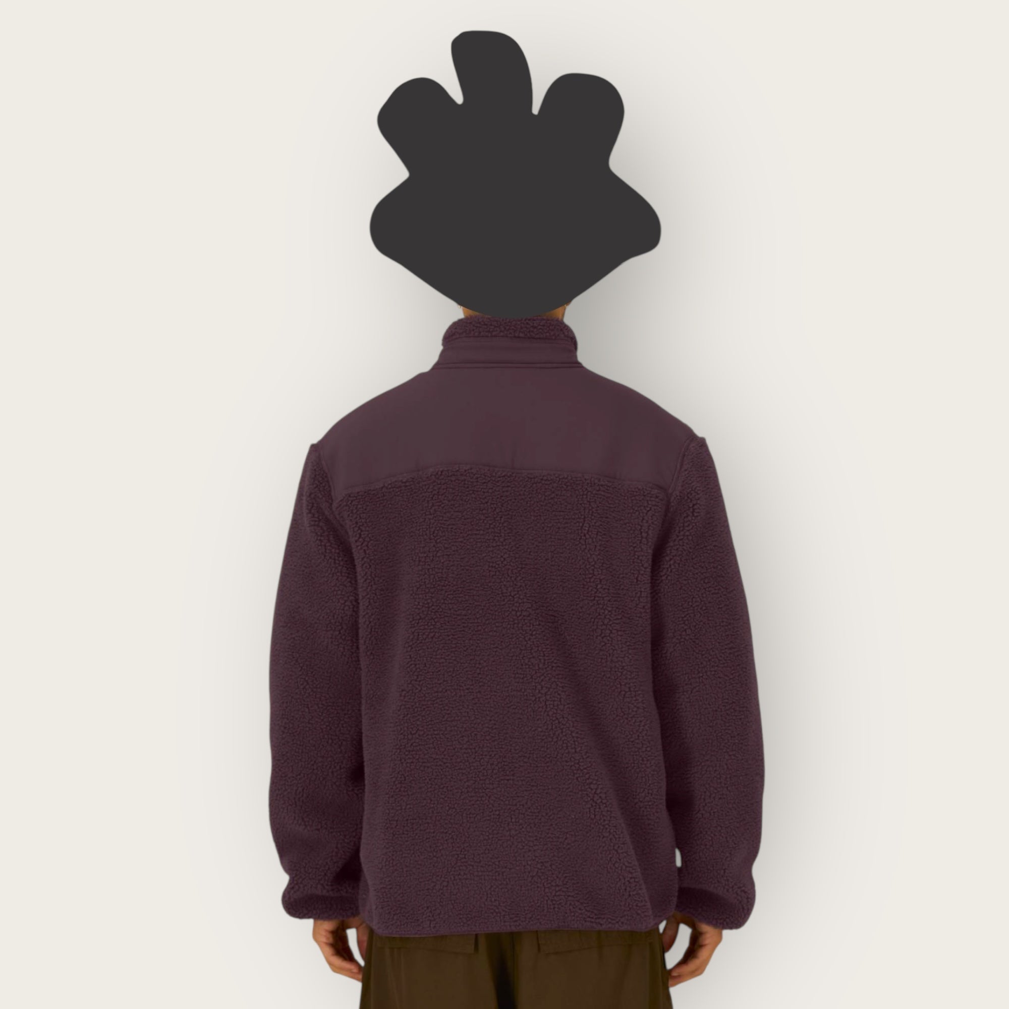 THE POP-SEE FLEECE JACKET // eggplant brown