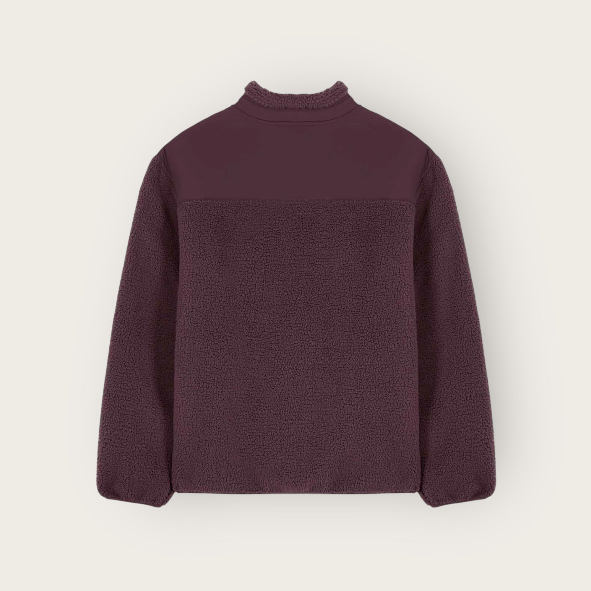 THE POP-SEE FLEECE JACKET // eggplant brown