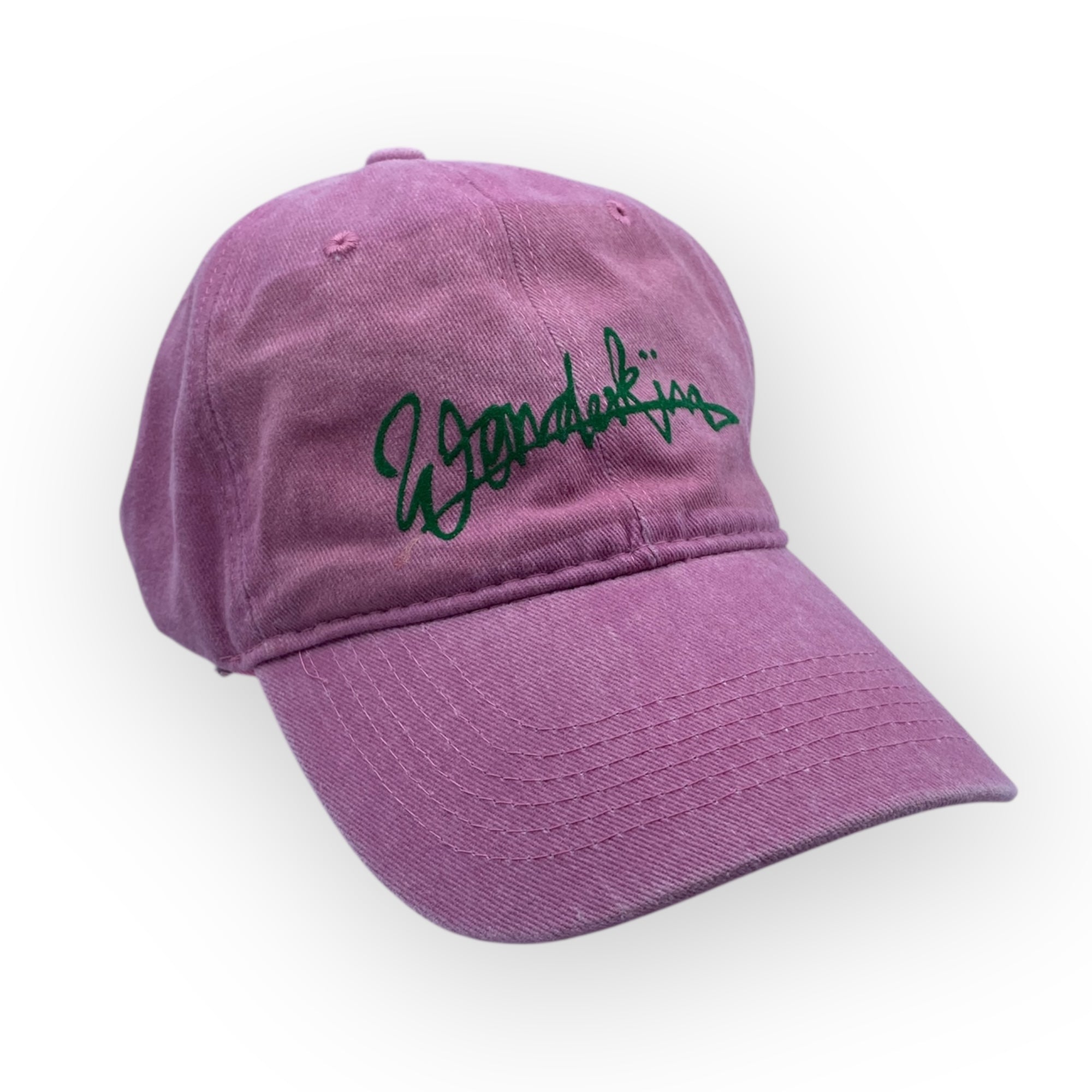 THE POP VINTAGE STREET LOGO CAP // Pink & Green