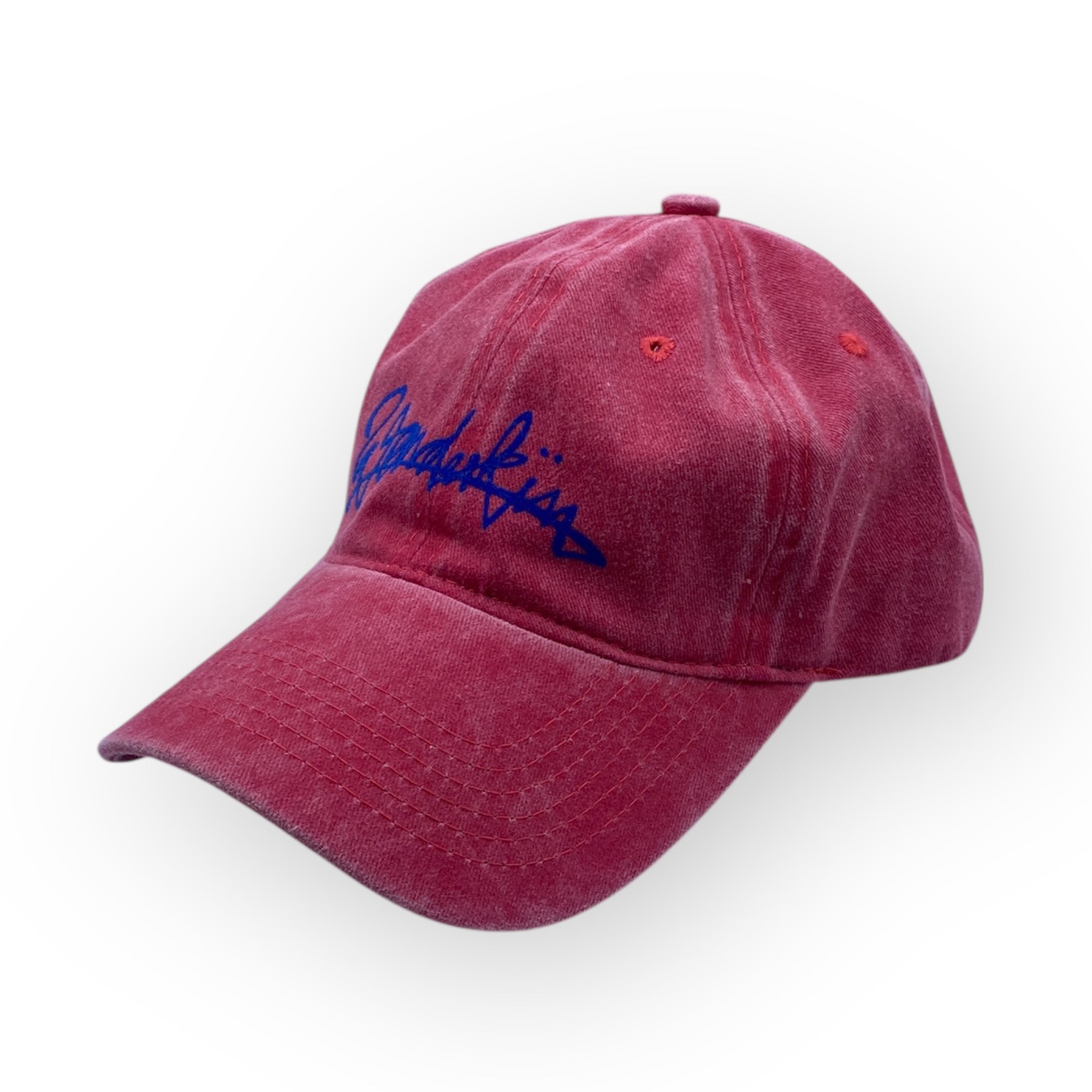 THE POP VINTAGE STREET LOGO CAP // Red & Blue