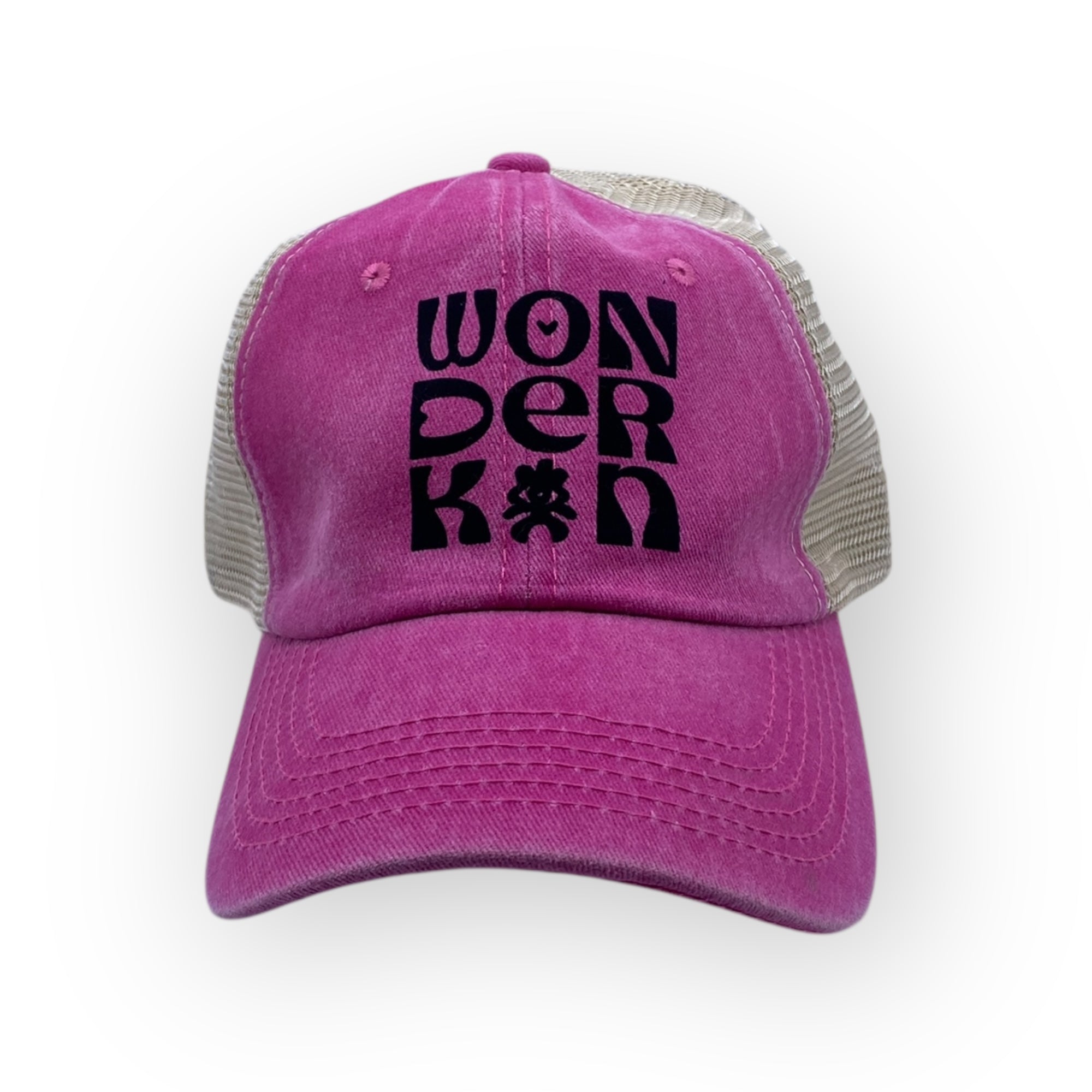 THE POP MESH BASEBALL CAP // Pink & Black