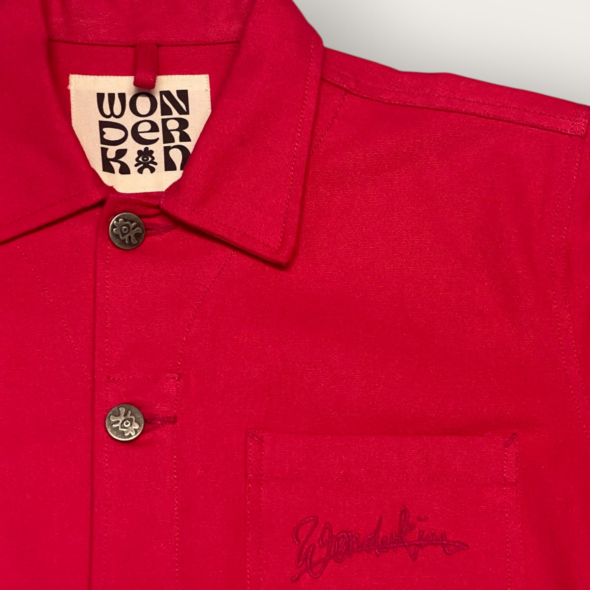 THE POP WORK JACKET // Pink Red