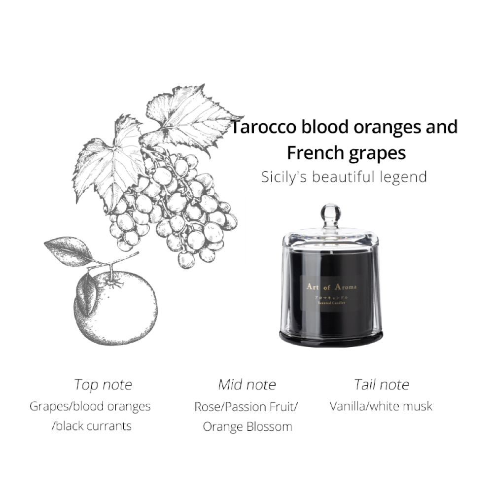 THE SCENTED CANDLE //  tarocco blood orange & french grape