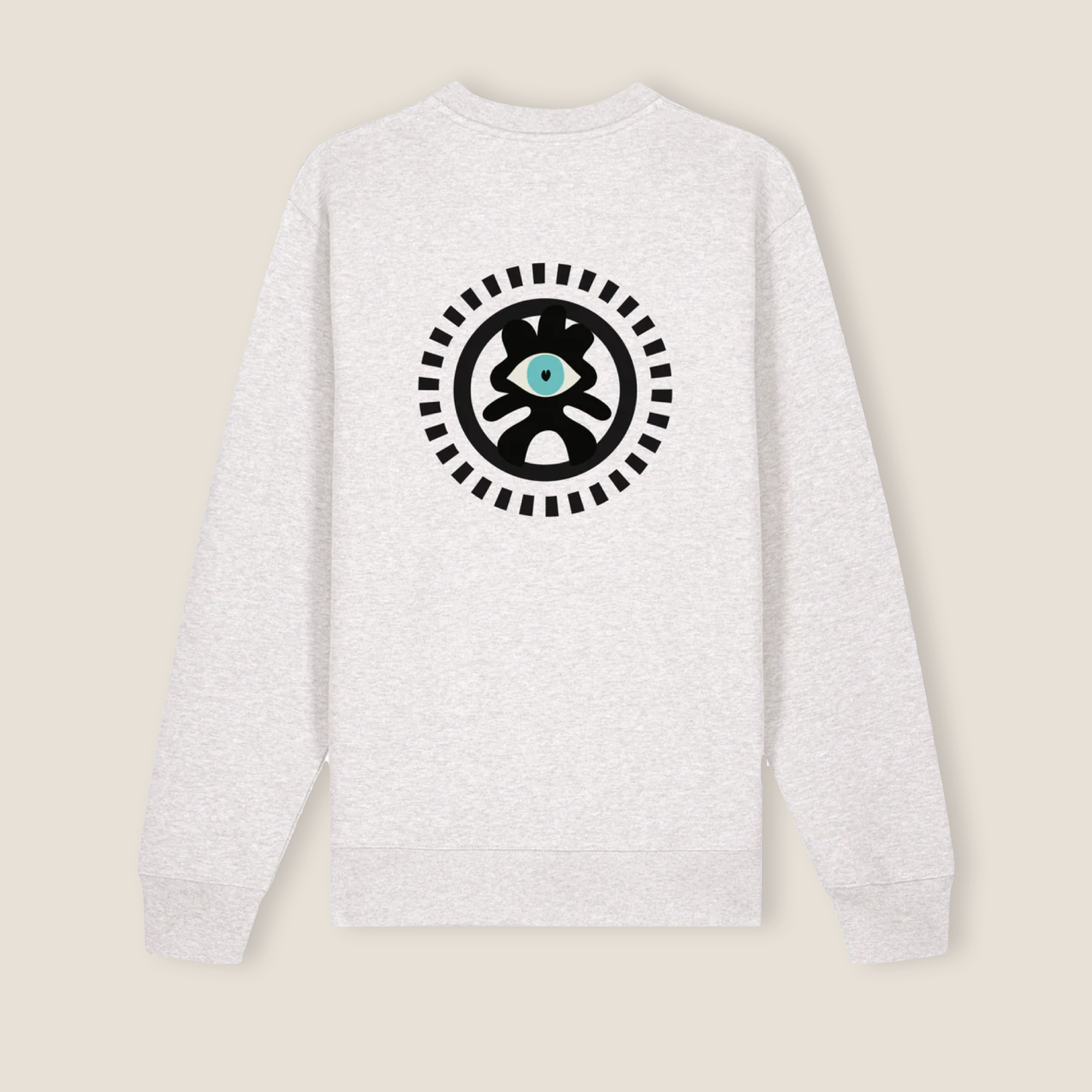 THE POP SWEATSHIRT 350 // cool heather grey & green