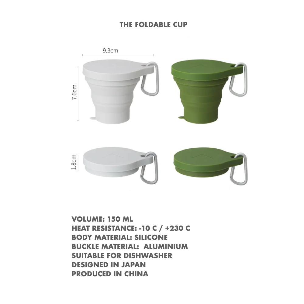 THE FOLDABLE CUP // dark green