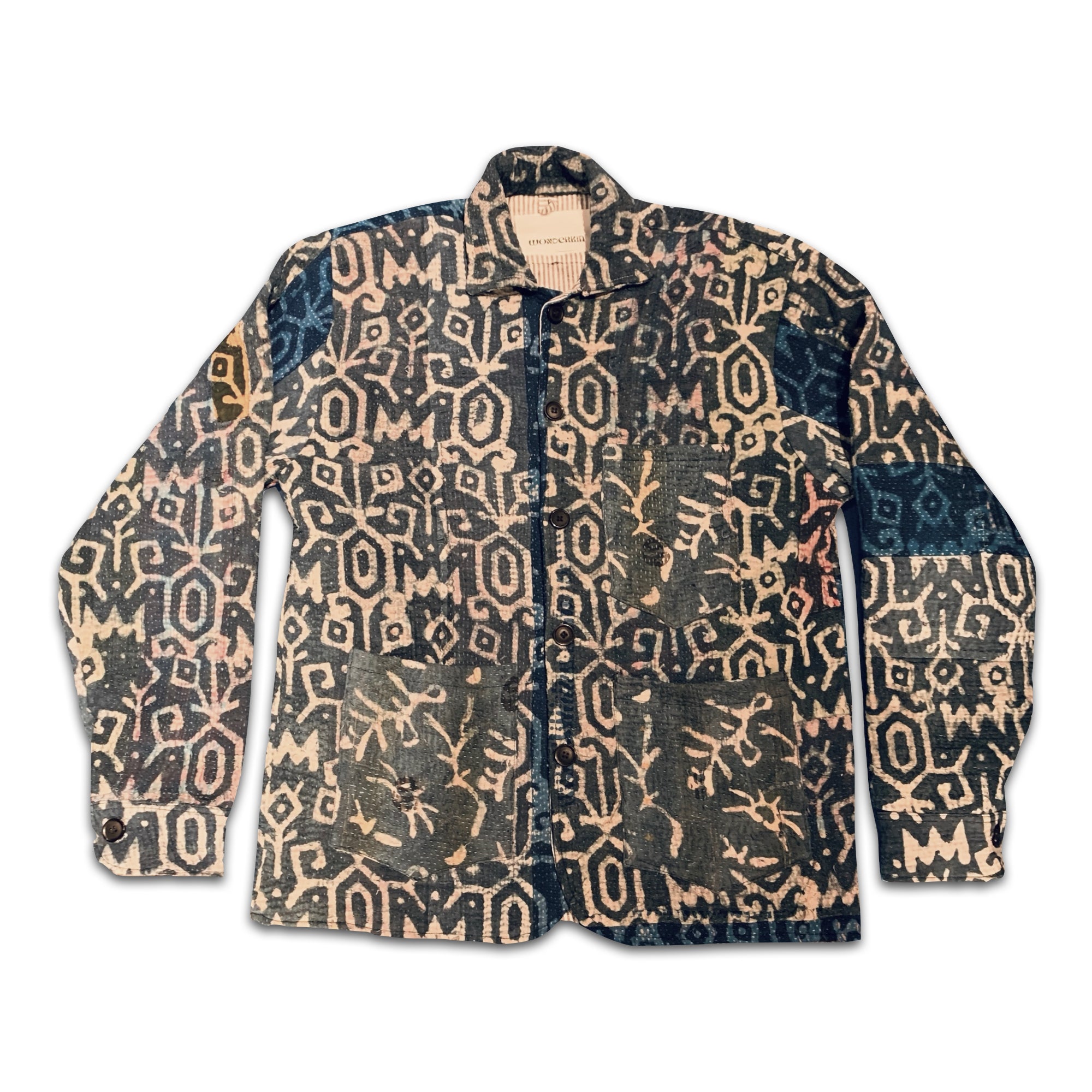 THE LONG INDIGO KANTHA JACKET // #165
