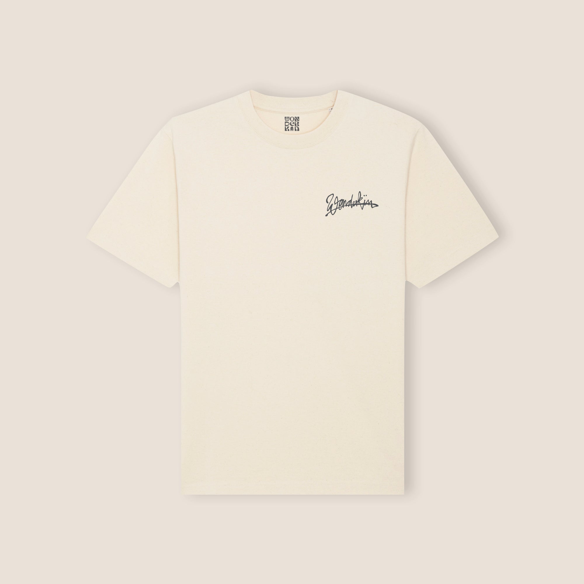 THE LOVER STATEMENT TEE 180 // NATURAL RAW & BLUE