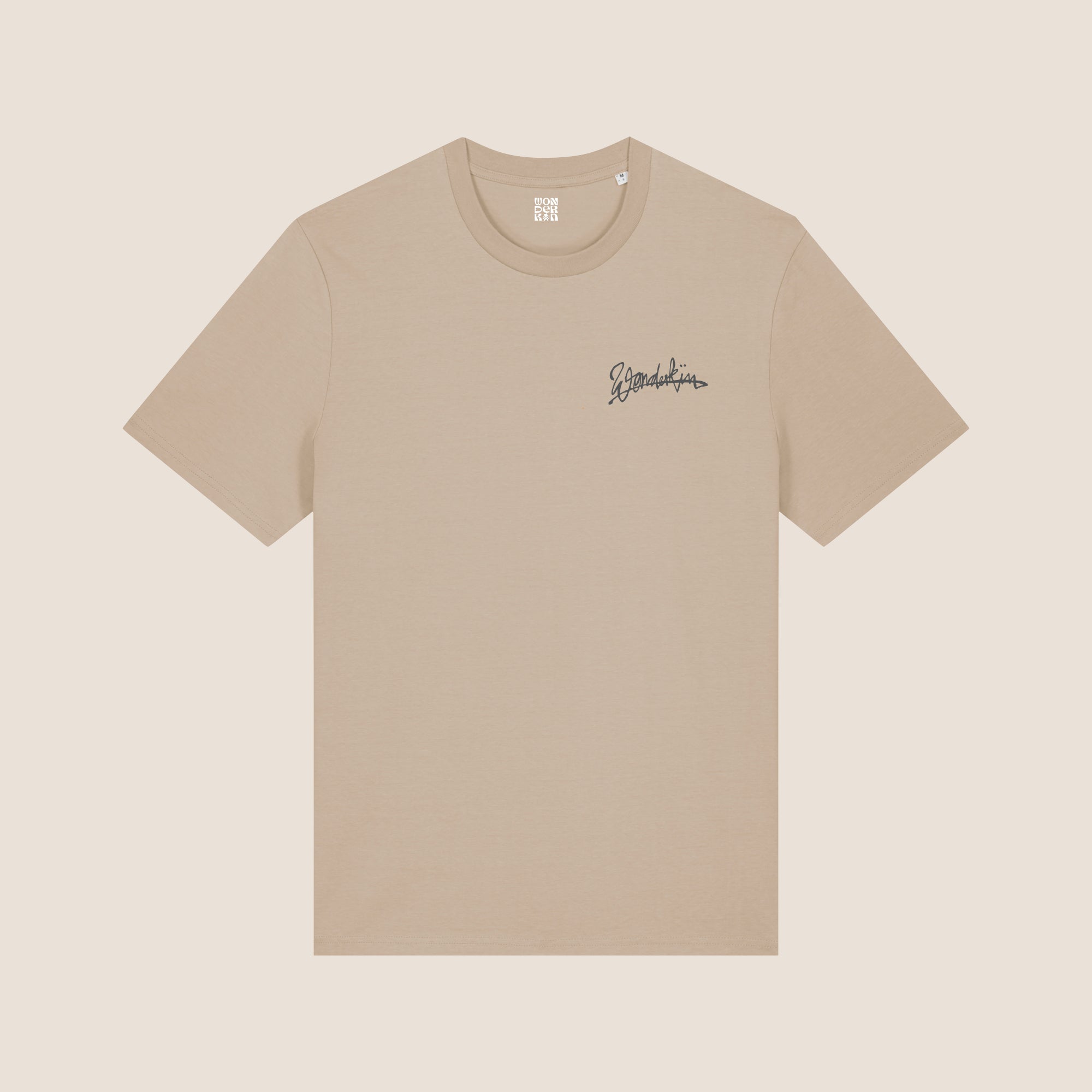 THE LOVER STATEMENT TEE 180 // desert dust & beige