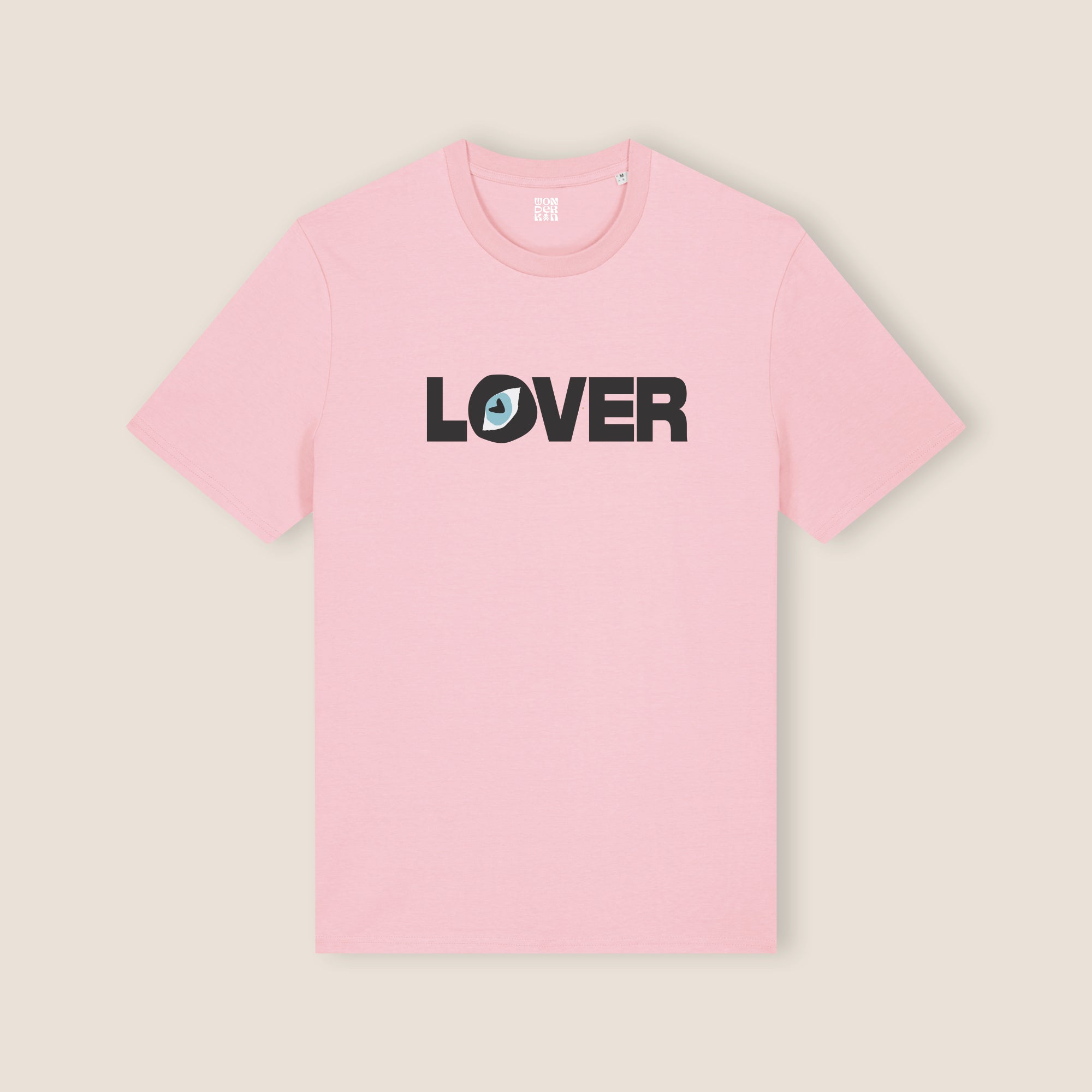 THE LOVER TEE 180 // cotton pink & faded black