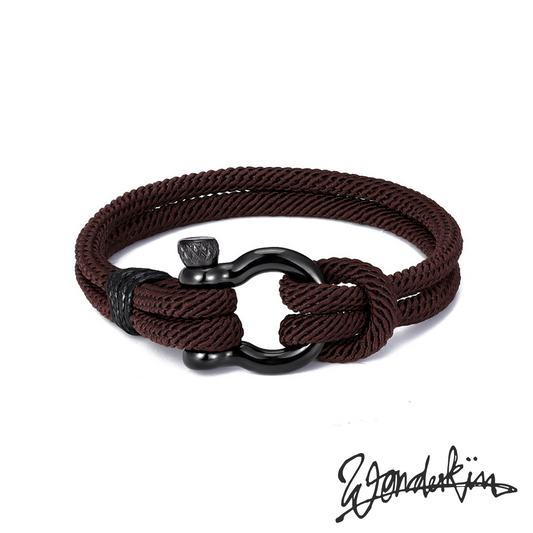 THE POP BLACK D BRACELET // dark brown