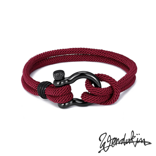 THE POP BLACK D BRACELET // dark wine