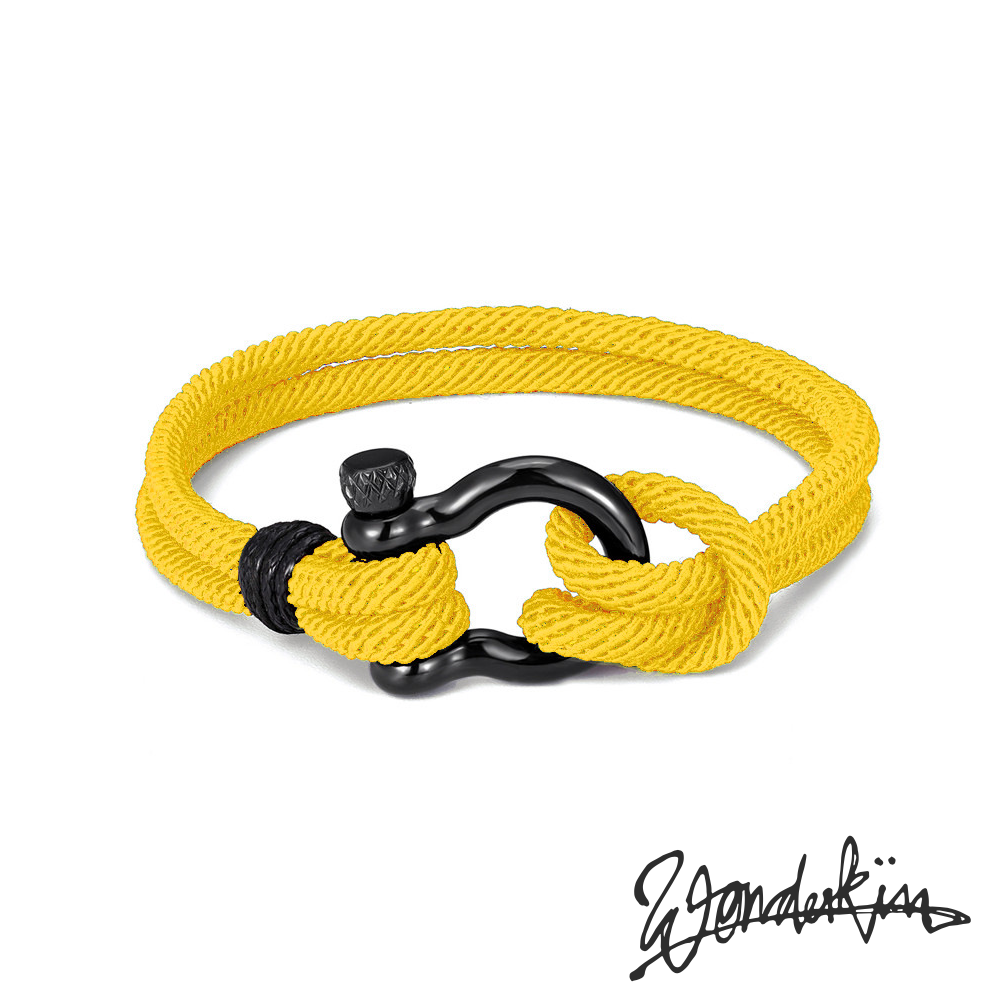 THE POP BLACK D BRACELET // deep yellow