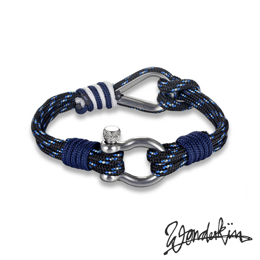 THE POP DOUBLE HOOK BRACELET // midnight blue