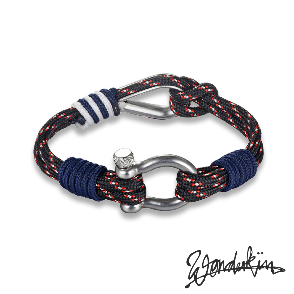 THE POP DOUBLE HOOK BRACELET // midnight red