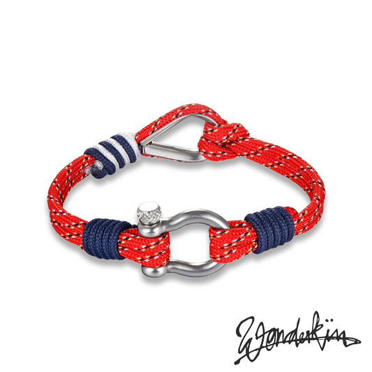 THE POP DOUBLE HOOK BRACELET // red midnight