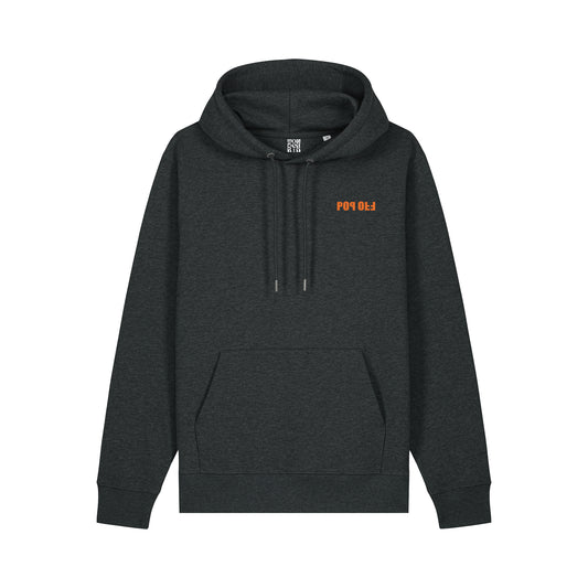 THE POP HOODIE 350 // dark heather grey