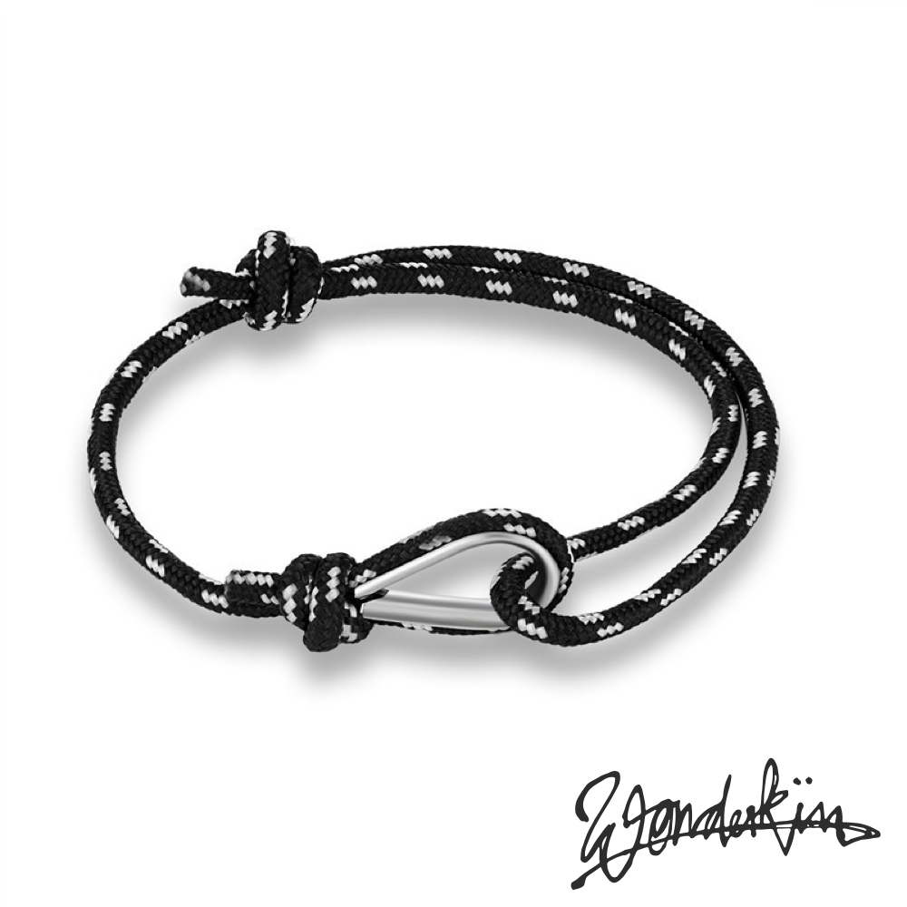 THE POP HOOK BRACELET // black white