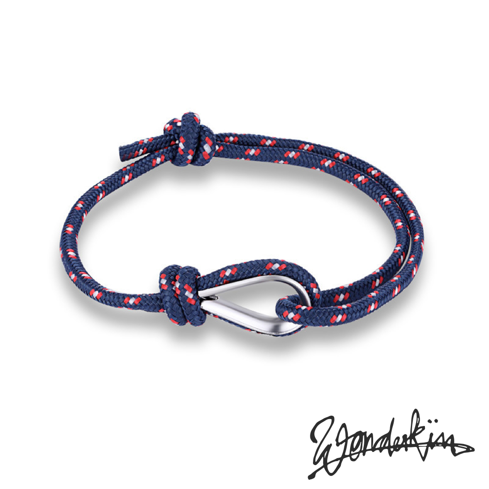 THE POP HOOK BRACELET // blue red