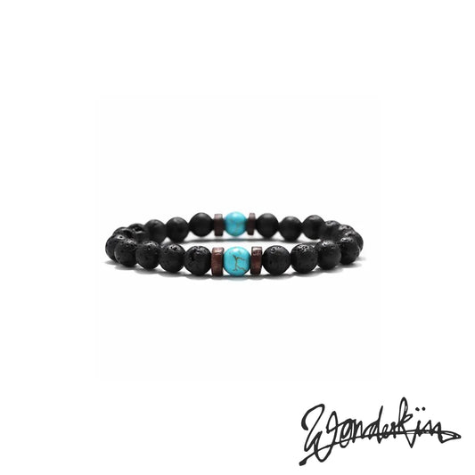 THE POP LAVA BEAD BRACELET // TURQUOISE