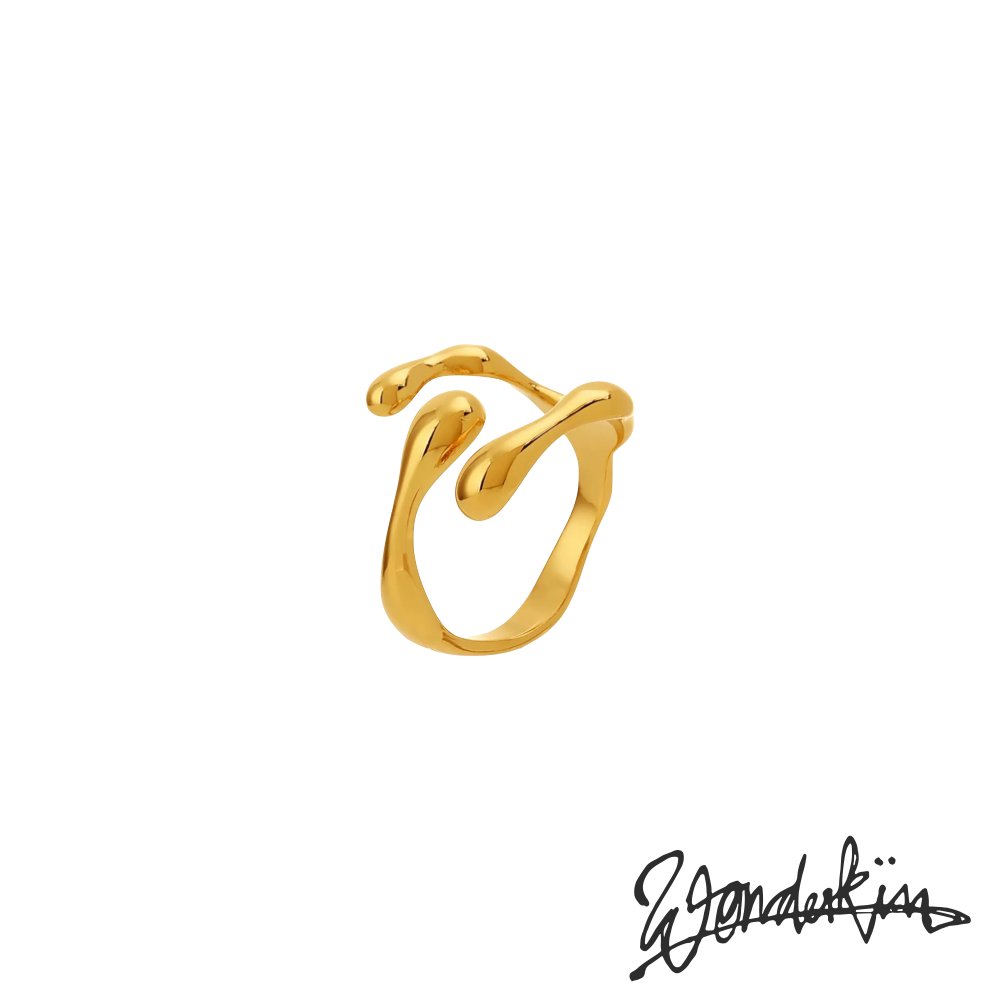 THE POP OFF ABSTRACT RING // gold