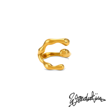 THE POP OFF ABSTRACT RING // gold