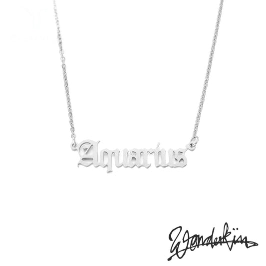 THE POP OFF AQUARIUS NECKLACE // silver