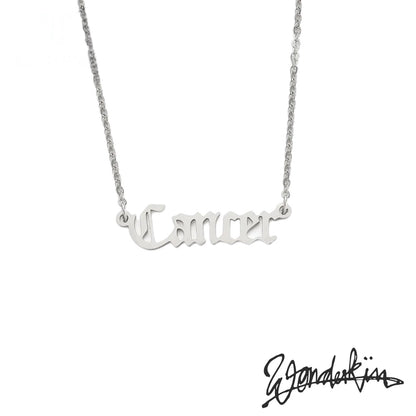 THE POP OFF CANCER NECKLACE // silver