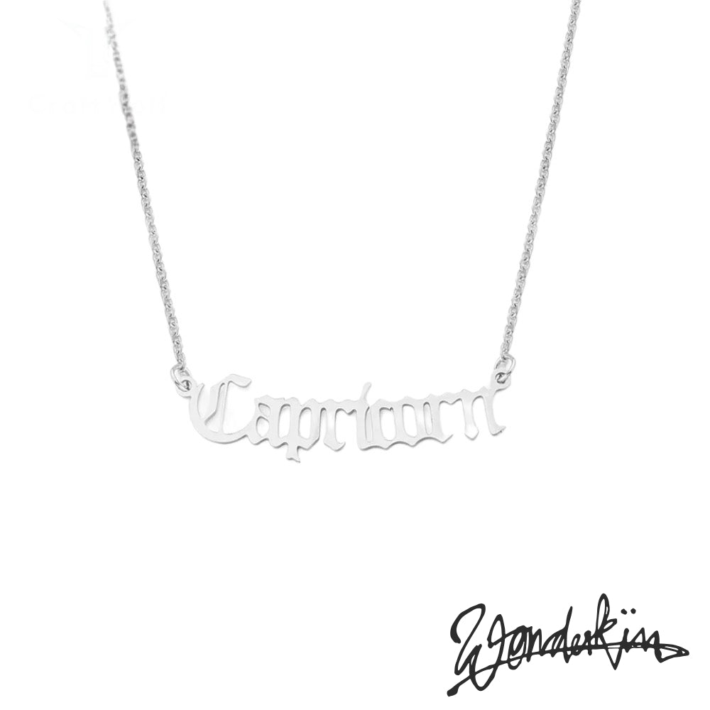 THE POP OFF CAPRICORN NECKLACE // silver