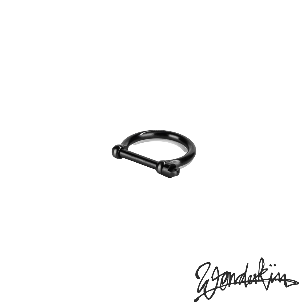 THE POP OFF D LOCK RING // black