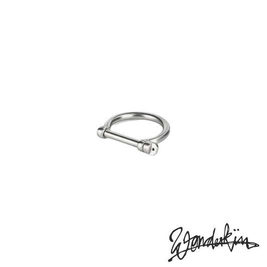 THE POP OFF D LOCK RING // silver