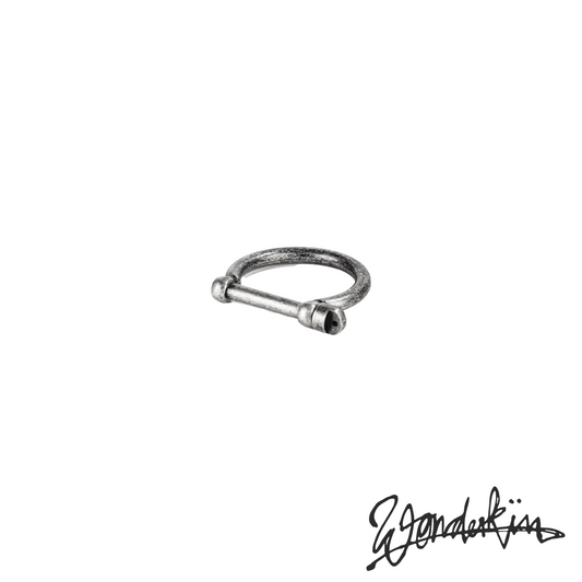 THE POP OFF D LOCK RING // vintage silver