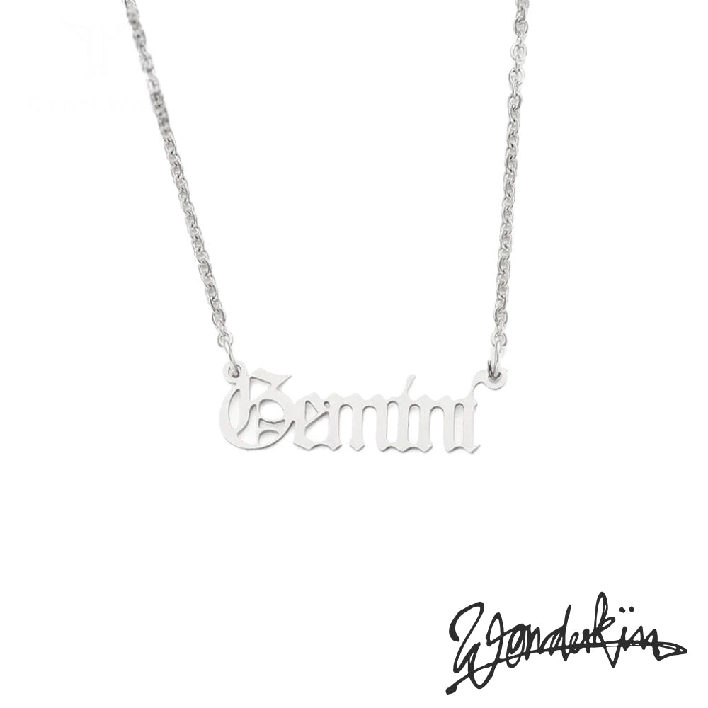 THE POP OFF GEMINI NECKLACE // silver