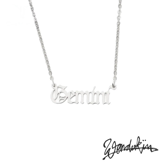 THE POP OFF GEMINI NECKLACE // silver