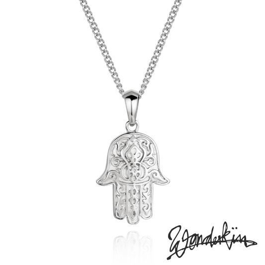 THE POP OFF HAMSA NECKLACE / silver