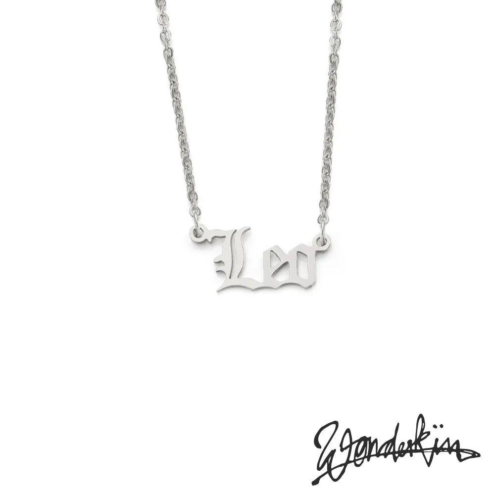 THE POP OFF LEO NECKLACE // silver