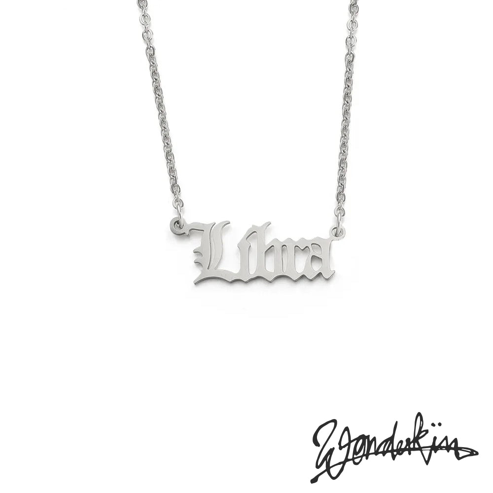 THE POP OFF LIBRA NECKLACE // silver