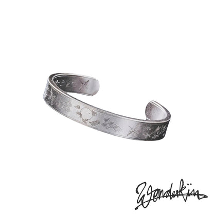 THE POP OFF NATURE BANGLE // vintage silver