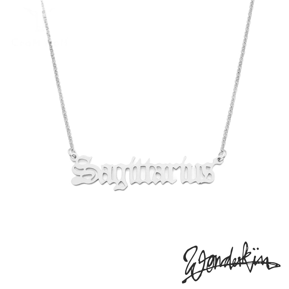 THE POP OFF SAGITTARIUS NECKLACE // silver