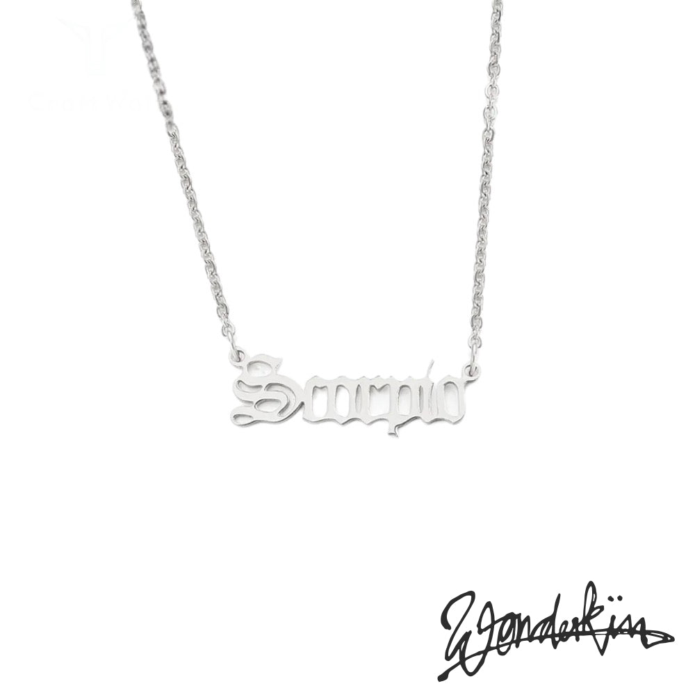 THE POP OFF SCORPIO NECKLACE // silver