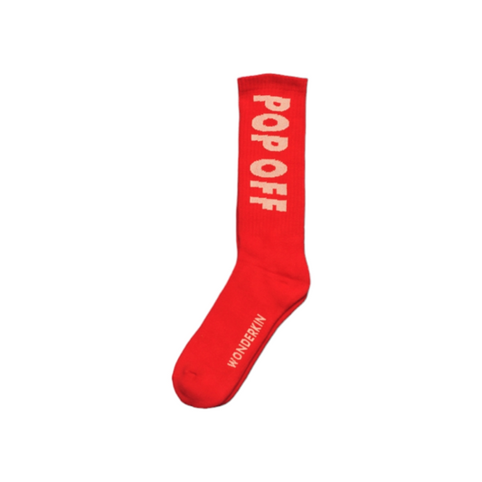 THE POP OFF SOCKS // red