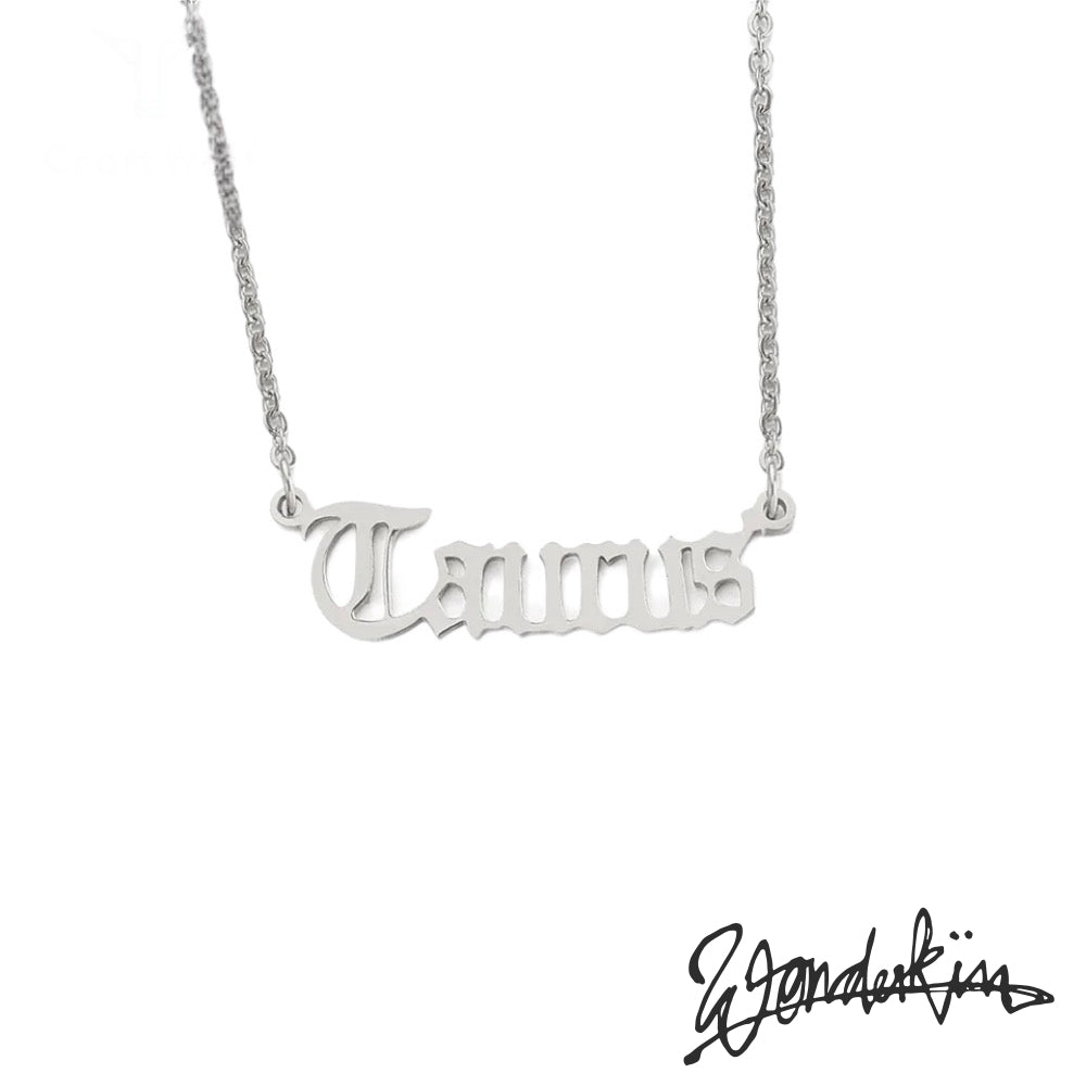 THE POP OFF TAURUS NECKLACE // silver