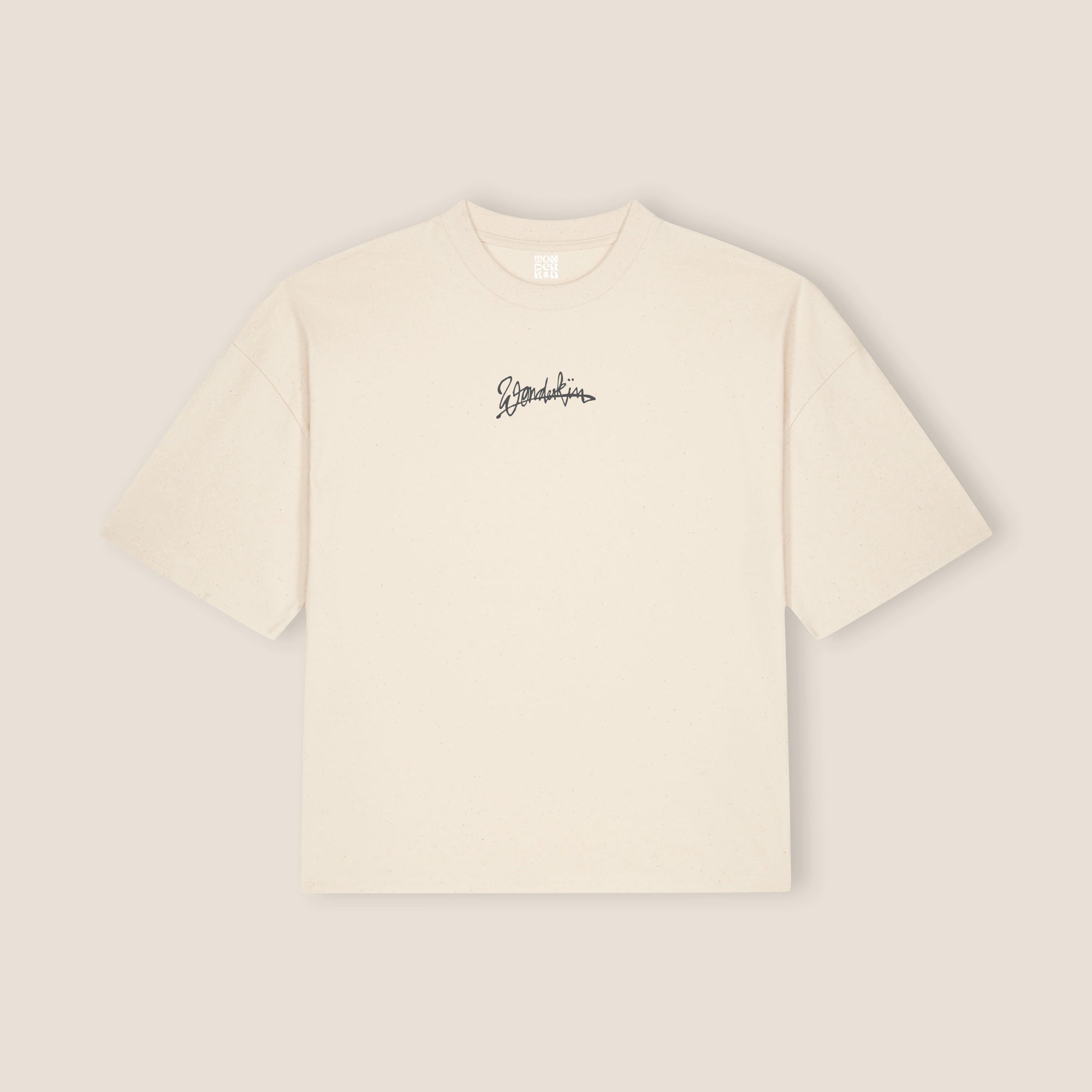 THE POPSEE EYE TEE 200 // natural raw & faded black