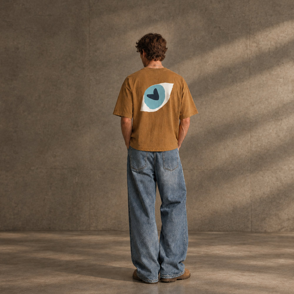 THE POPSEE EYE TEE 200 // grounded beige & faded black