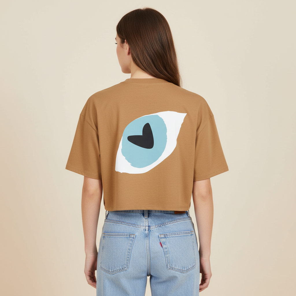 THE POPSEE EYE TEE 200 // grounded beige & faded black