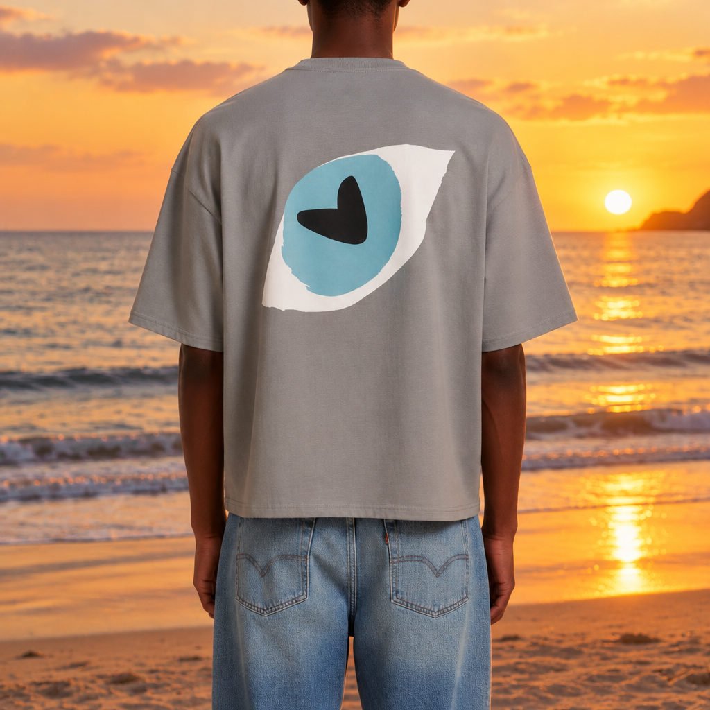 THE POPSEE EYE TEE 200 // misty grey & faded black