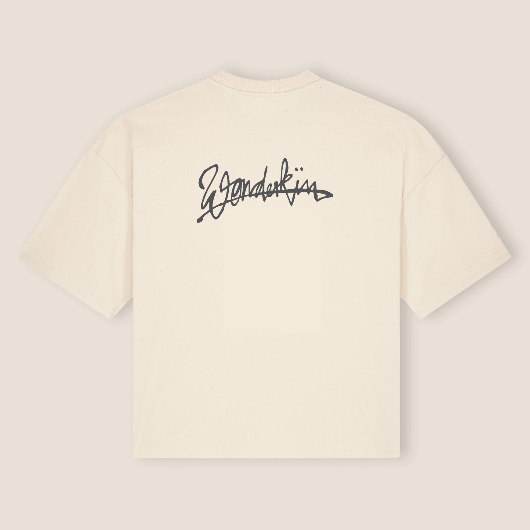 THE POPSEE SIGNATURE TEE 200 // natural raw & faded black