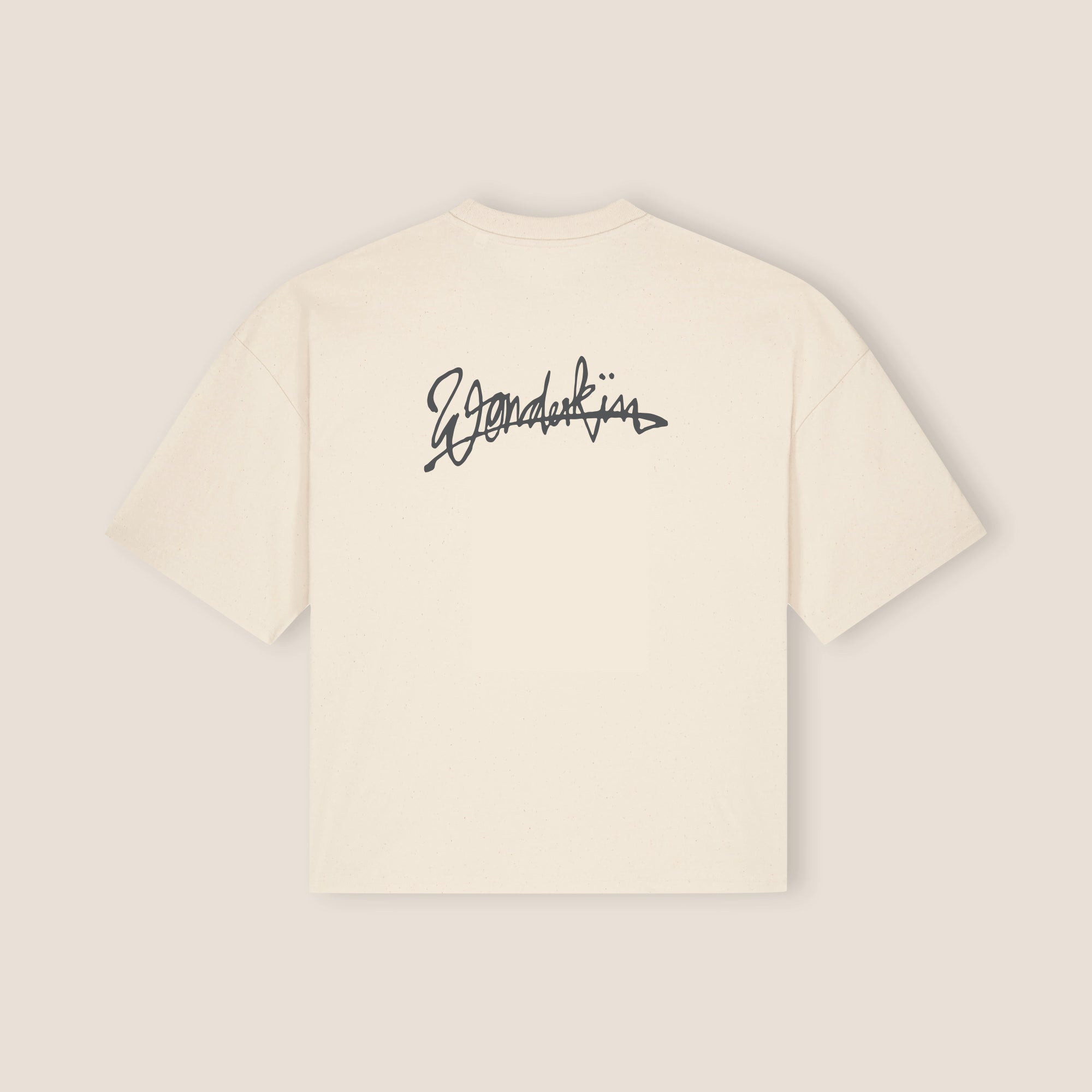 THE POPSEE SIGNATURE TEE 200 // natural raw & faded black