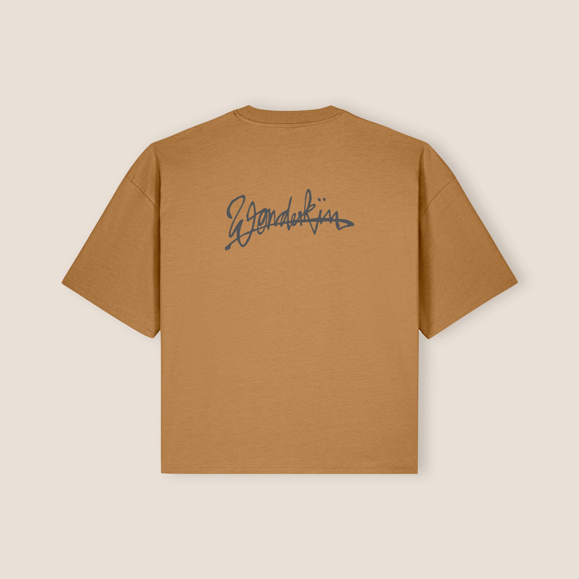 THE POPSEE SIGNATURE TEE 200 // grounded beige & faded black