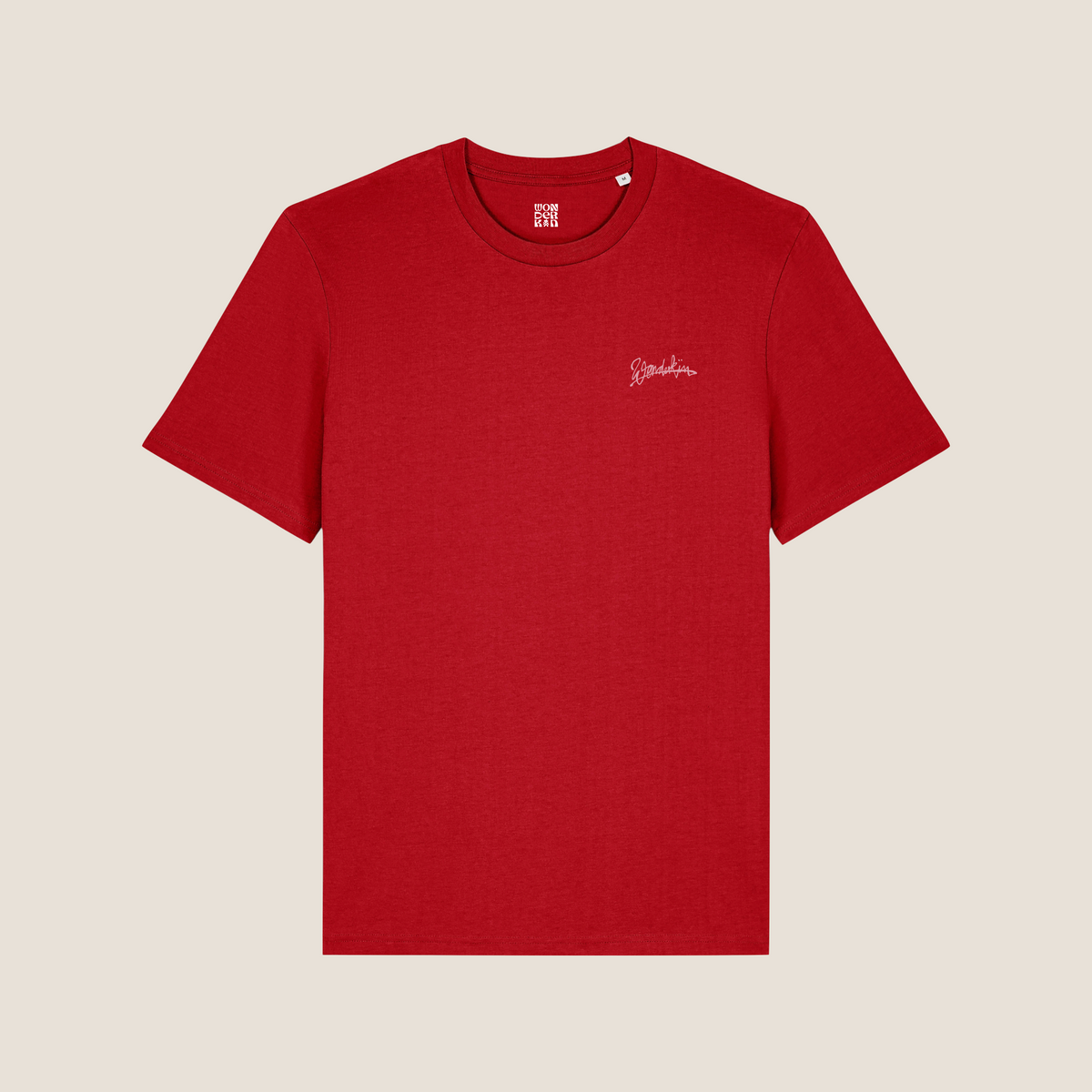 THE POP SIGNATURE TEE  SS 180 // passionate red & pink