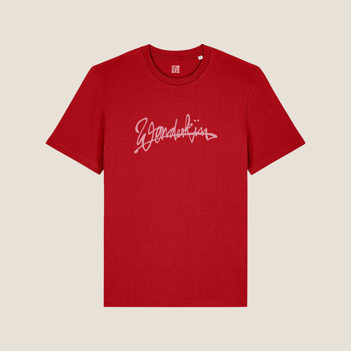THE POP SIGNATURE TEE  SS 180 // passionate red & pink